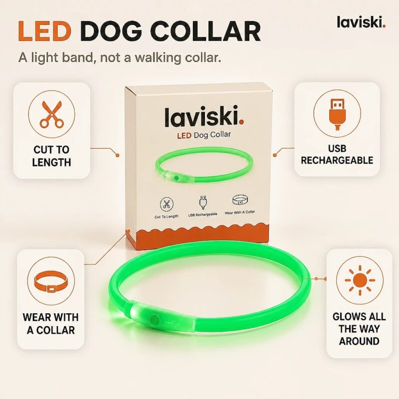 Glowra Silicone Light Tube Collar, feature showcase
