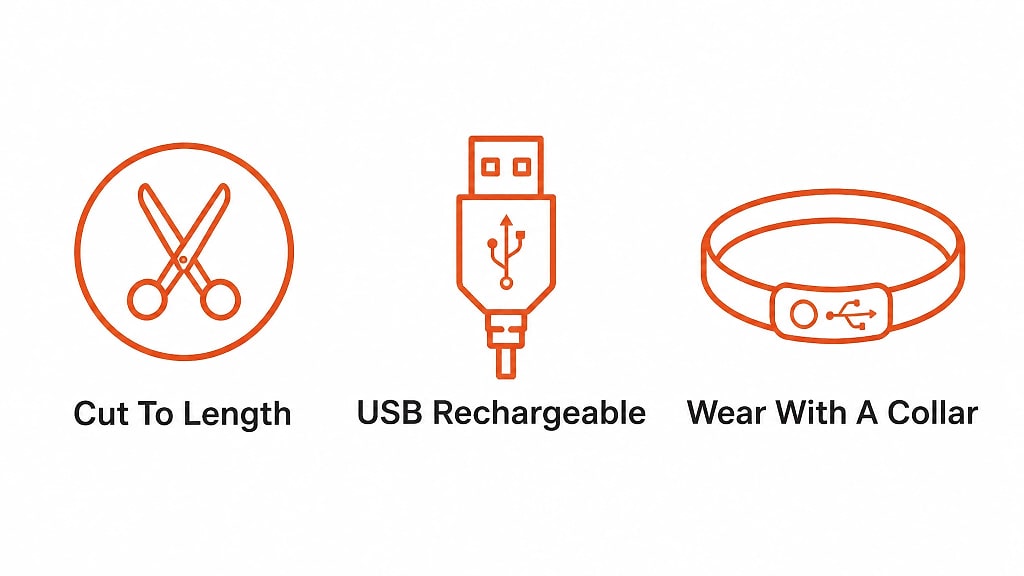 Glowra Silicone Light Tube Collar, key features at a glance