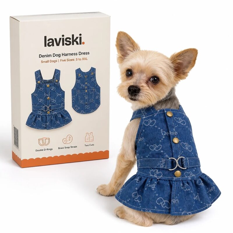 Indiga Denim Dog Harness Dress, main product hero