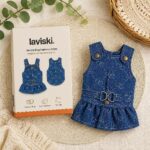 Indiga Denim Dog Harness Dress, what's included