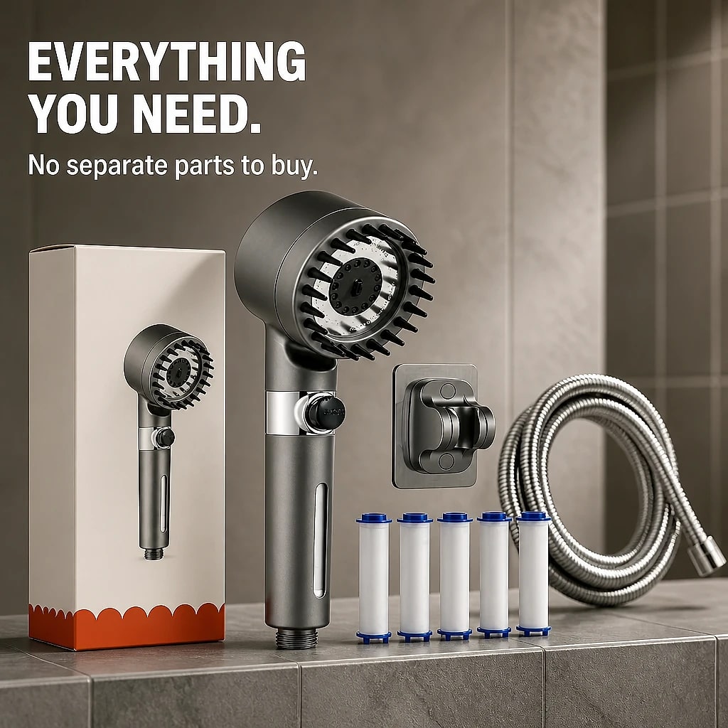 Ionara Complete Shower Set with Hose, durability and protection detail