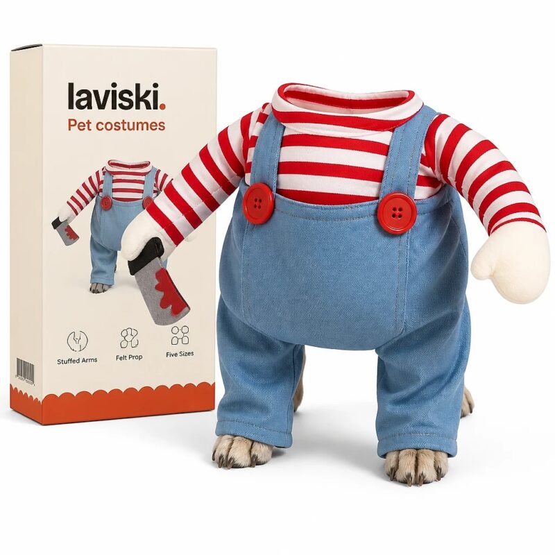 Jokera Striped Doll Pet Costume, main product hero