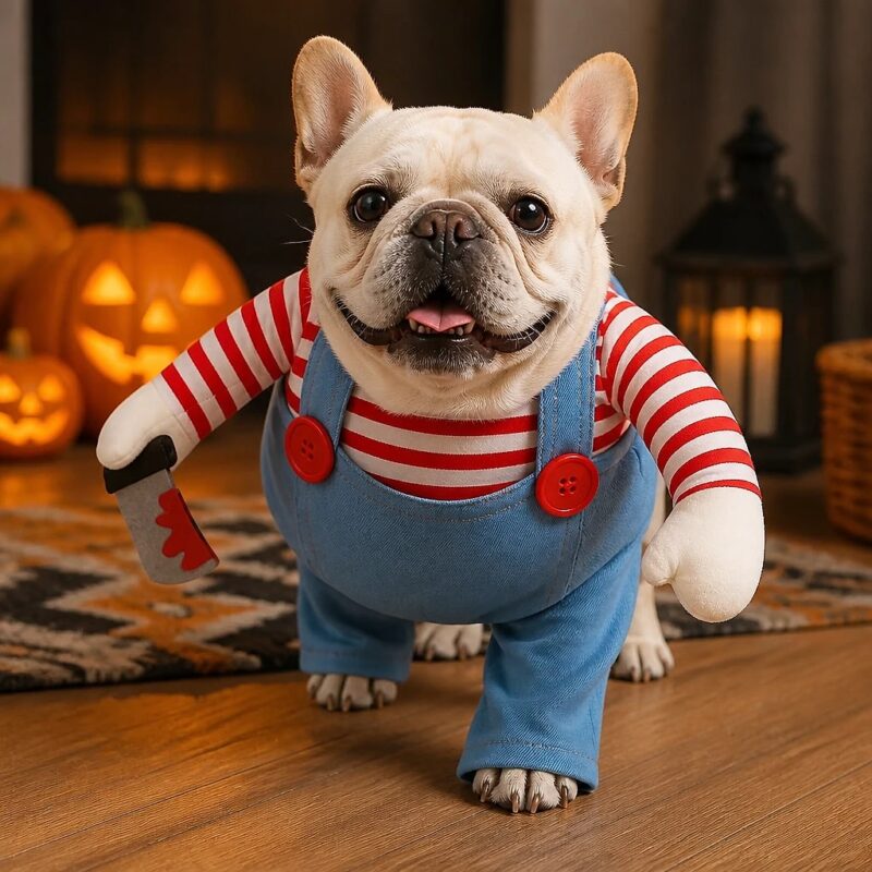 Jokera Striped Doll Pet Costume, solution / transformation