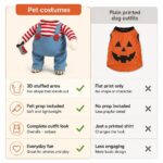 Jokera Striped Doll Pet Costume, comparison