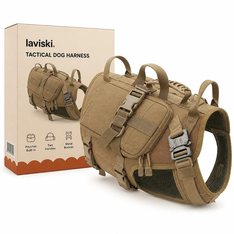 Kastra Tactical Harness with Saddle Pouches — Main Product Hero Kastra Tactical Harness with Saddle Pouches, main product hero