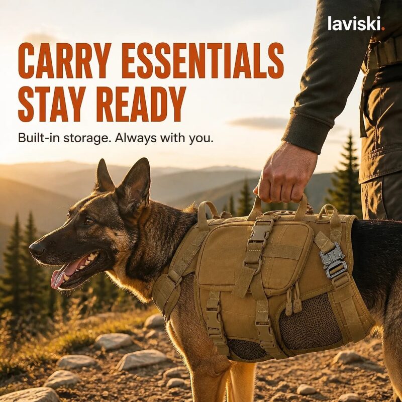 Kastra Tactical Harness with Saddle Pouches, desired outcome