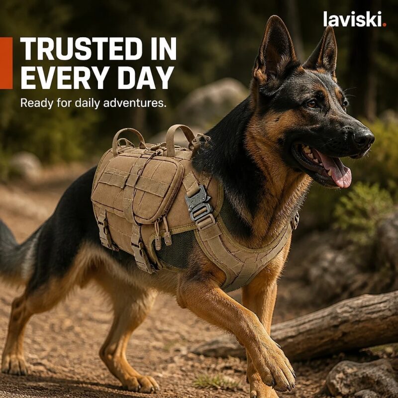 Kastra Tactical Harness with Saddle Pouches, trust / durability