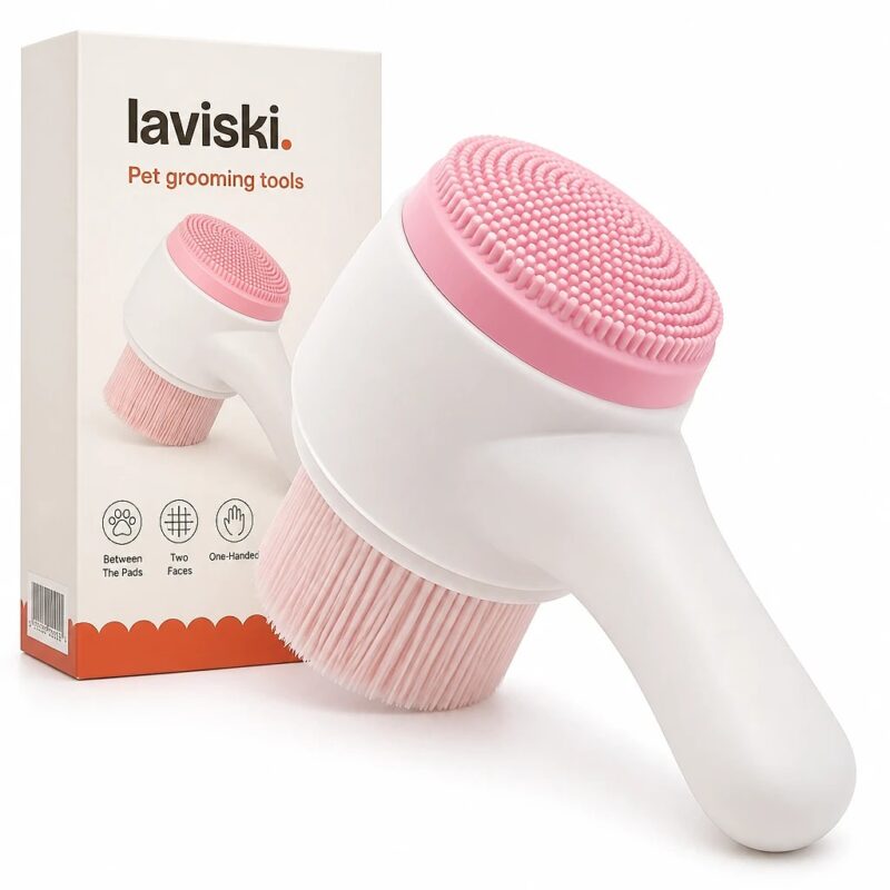 Lavana Dual-Sided Paw Cleaning Brush, main product hero