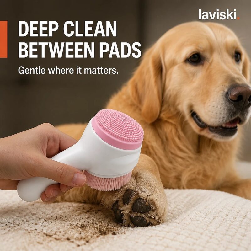 Lavana Dual-Sided Paw Cleaning Brush, trust / durability