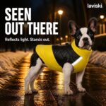 Lumira Reflective Waterproof Dog Coat, closing hero