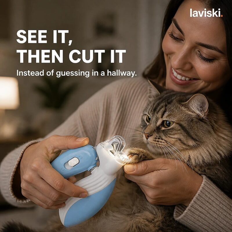 Luxia LED Pet Nail Clippers, closing hero