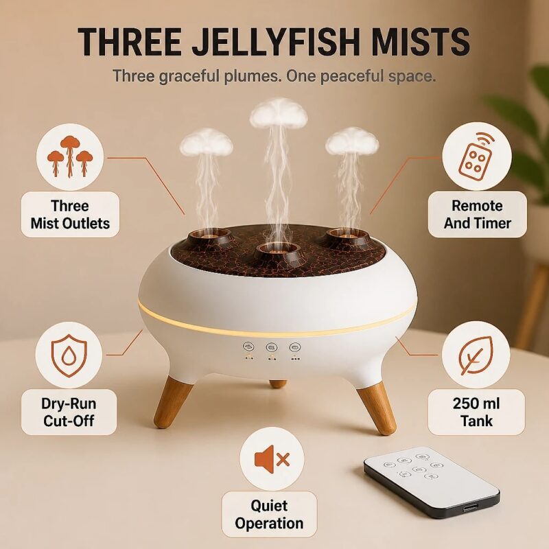 Medusa Jellyfish Aroma Diffuser, feature showcase