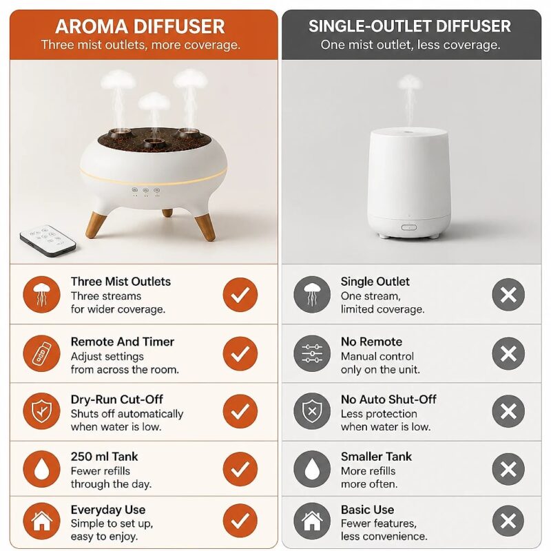 Medusa Jellyfish Aroma Diffuser, comparison