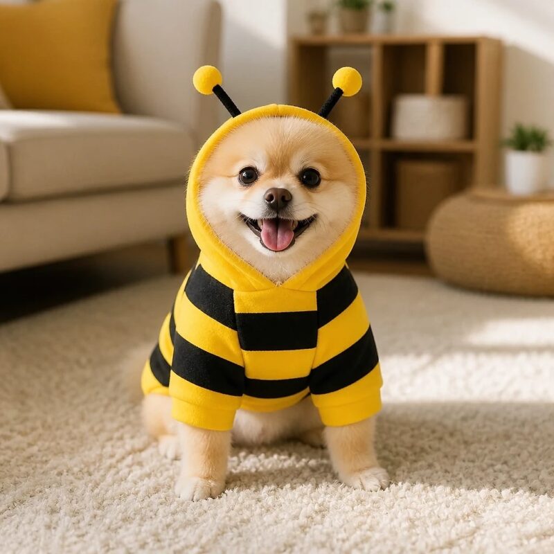 Melira Bee Dog Hoodie, solution / transformation
