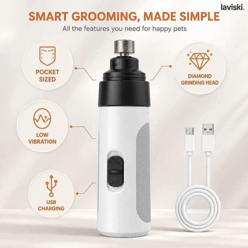 Minora Pocket Pet Nail Grinder, feature showcase