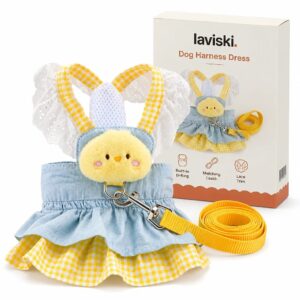 Mirella Denim Harness Dress with Leash, main product hero