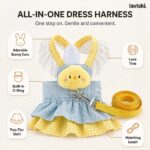 Mirella Denim Harness Dress with Leash, feature showcase