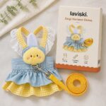Mirella Denim Harness Dress with Leash, what's included