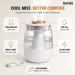 Mistara Ultrasonic Room Humidifier, feature showcase