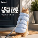 Nimbra Quilted Puffer Pet Jacket, closing hero