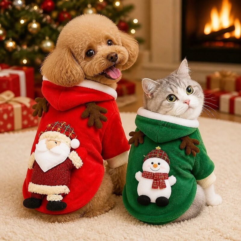 Noella Christmas Dog Hoodie, solution / transformation