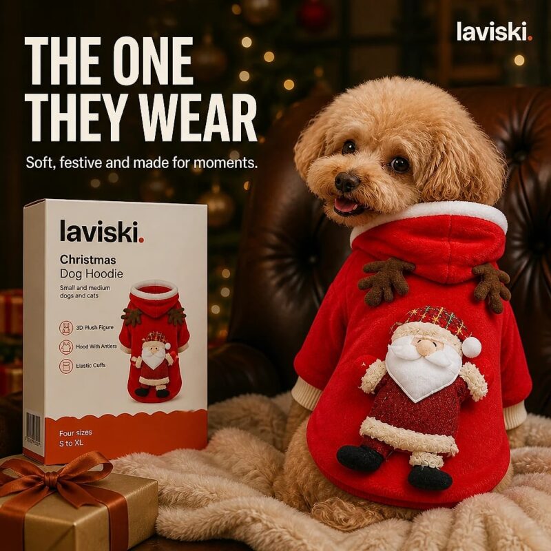 Noella Christmas Dog Hoodie, closing hero