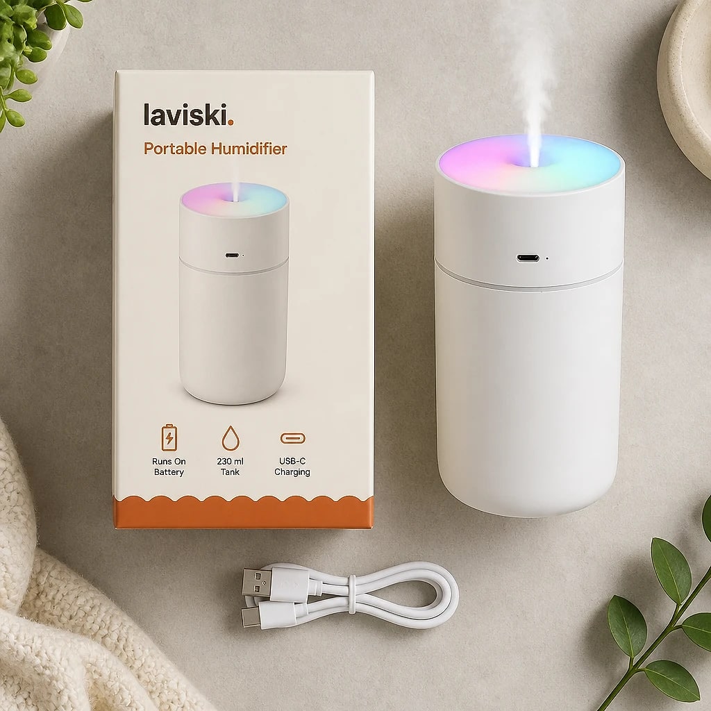Nomada Cordless Mini Humidifier, what is included in the box