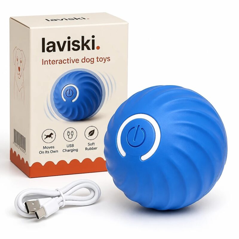 Orbina Self-Moving Dog Ball, main product hero