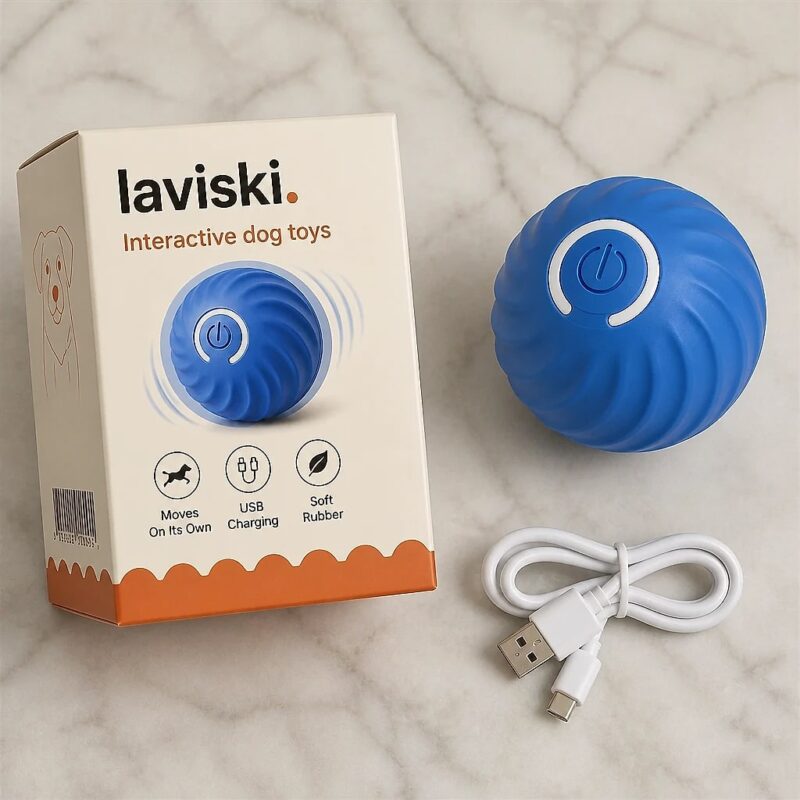 Orbina Self-Moving Dog Ball, what's included