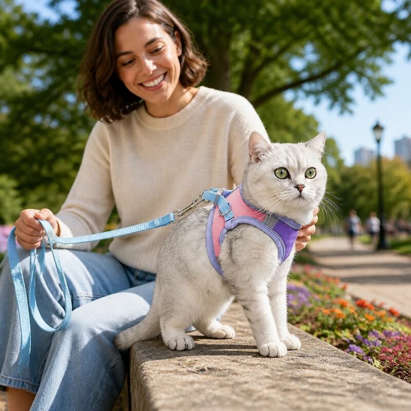 Palora Step-In Cat Harness and Leash Set, solution / transformation