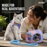Palora Step-In Cat Harness and Leash Set, closing hero
