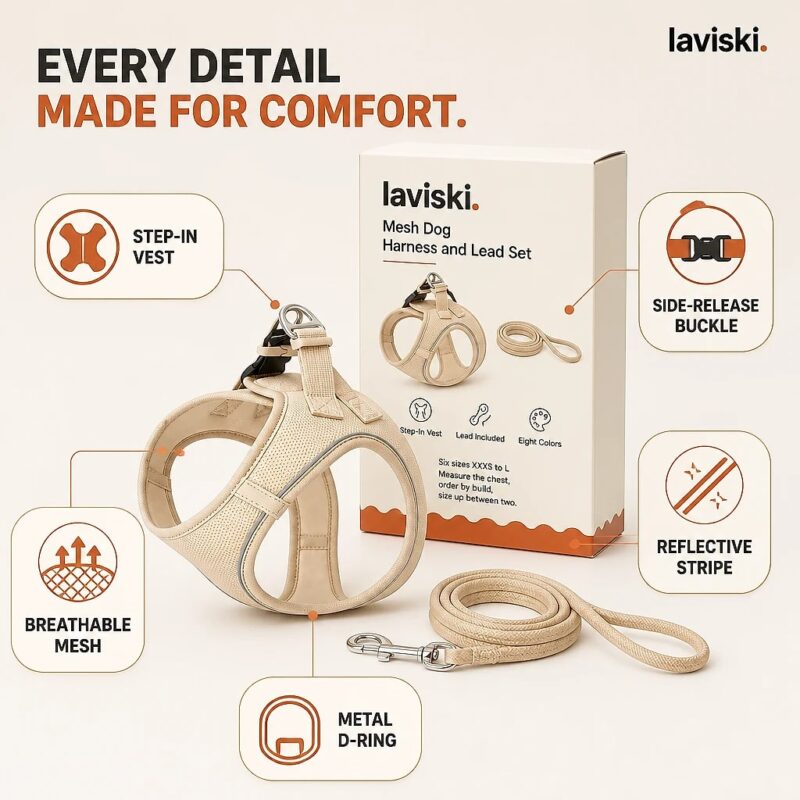 Petala Mesh Harness and Lead Set, feature showcase