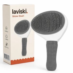 Plumia Self-Cleaning Slicker Brush, main product hero