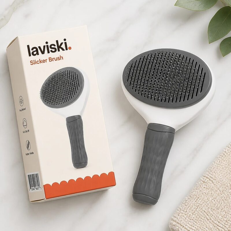Plumia Self-Cleaning Slicker Brush, what's included
