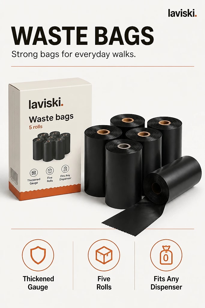 Purga Thickened Waste Bags, Five Rolls, materials and construction detail