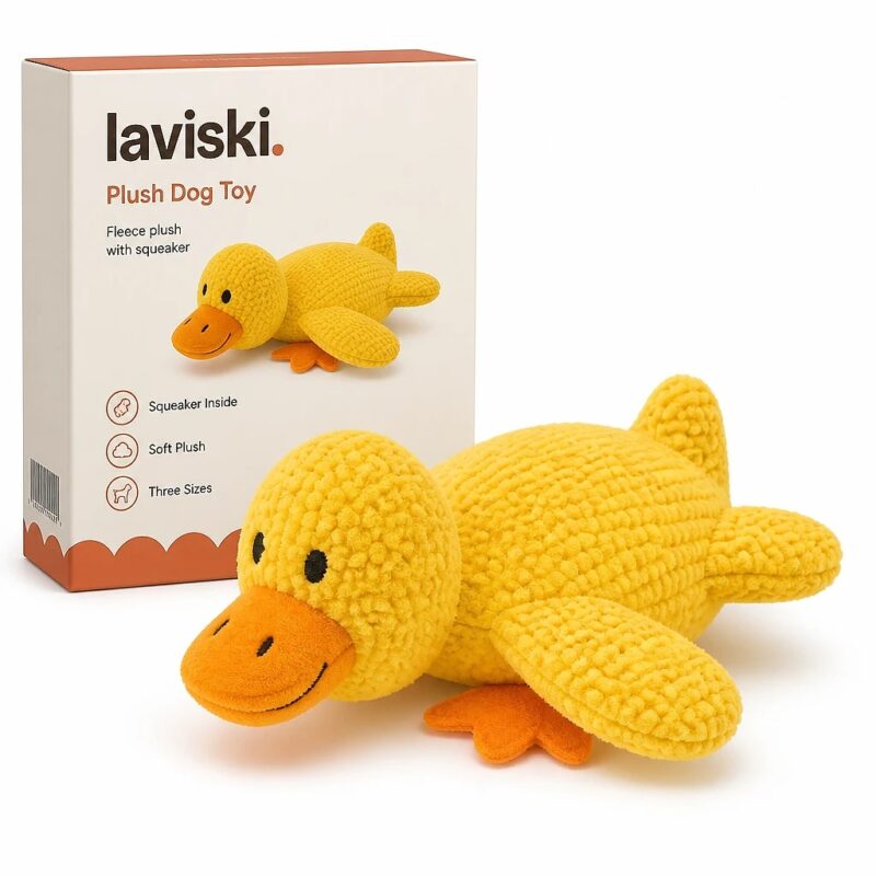 Quacka Squeaky Plush Duck, main product hero