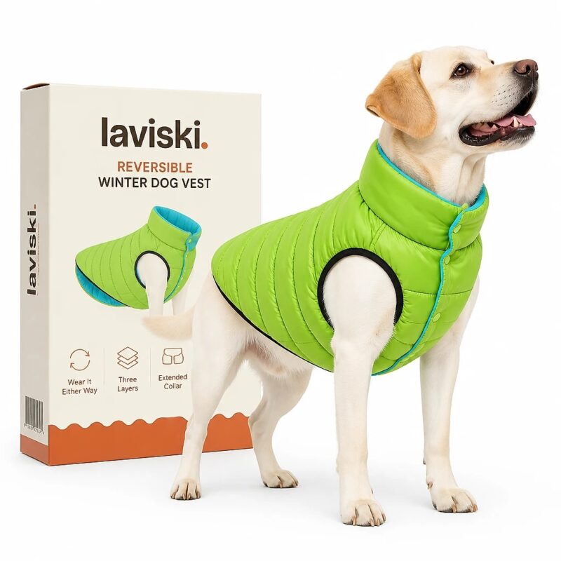 Reversa Reversible Winter Dog Vest, main product hero