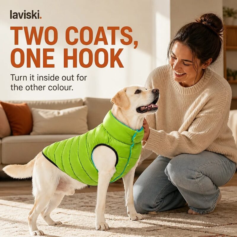 Reversa Reversible Winter Dog Vest, desired outcome