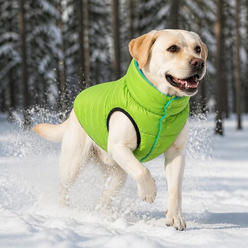 Reversa Reversible Winter Dog Vest, solution / transformation