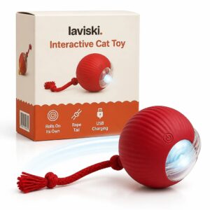 Rovia Self-Rolling Cat Ball, main product hero