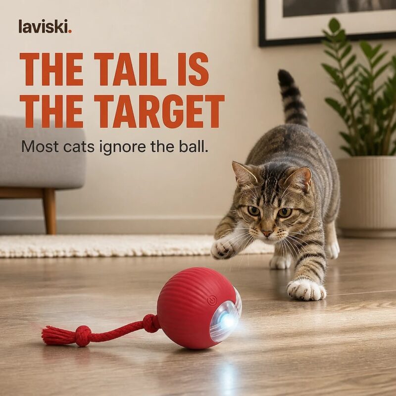 Rovia Self-Rolling Cat Ball, trust / durability