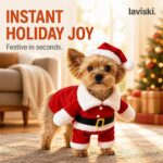 Santina Standing Santa Pet Costume, desired outcome