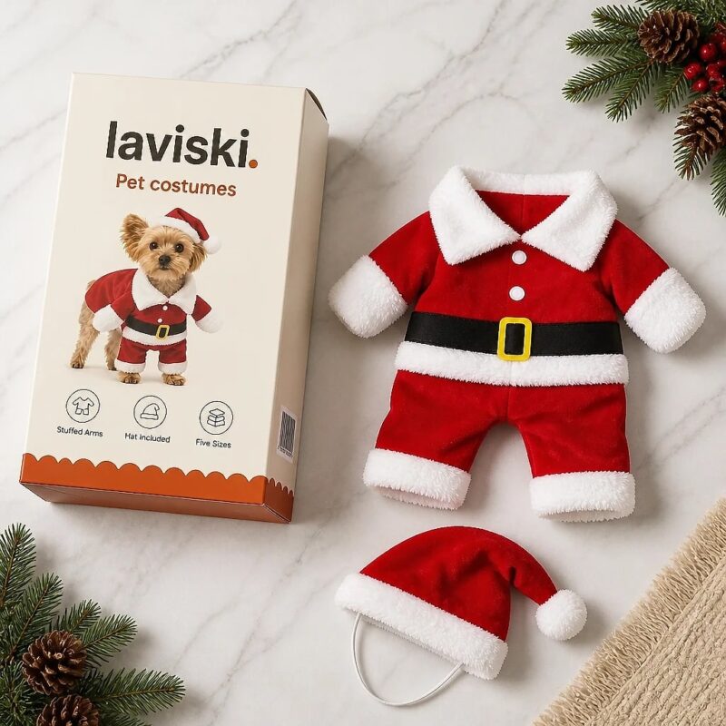 Santina Standing Santa Pet Costume, what's included