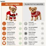Santina Standing Santa Pet Costume, comparison