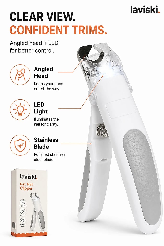 Scissa Angled Head Nail Clipper, materials and construction detail