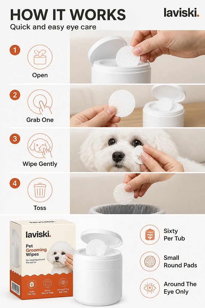 Serena Pet Eye Area Wipes, how to unpack and set it up