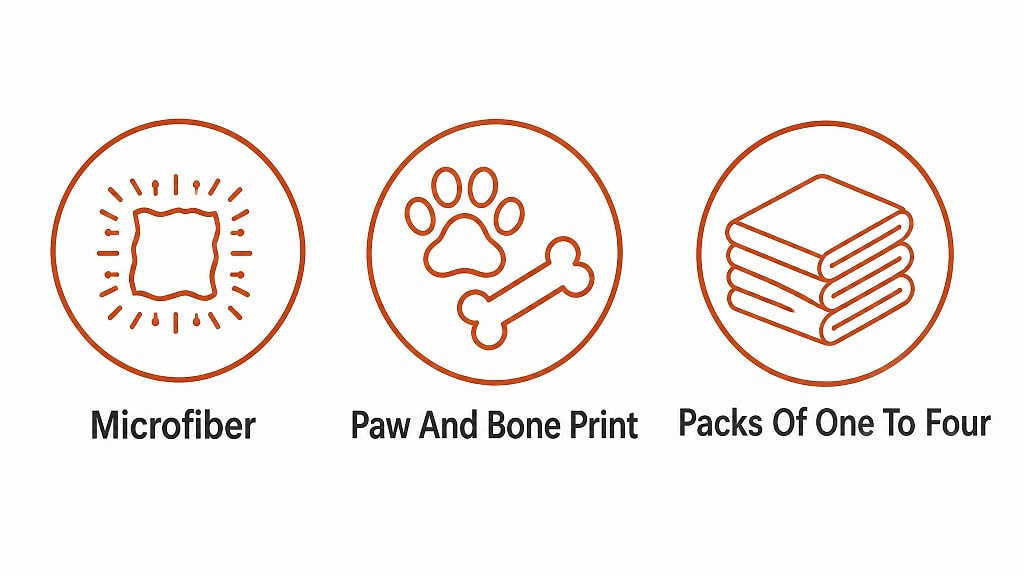Sicca Microfiber Pet Drying Towel, key features at a glance