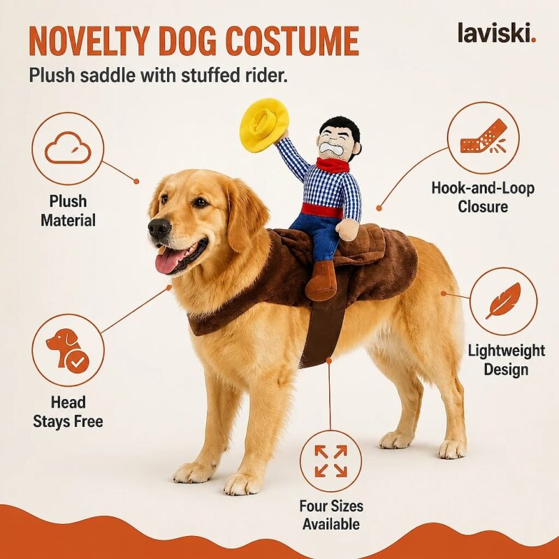 Sierra Cowboy Rider Dog Costume, feature showcase