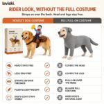 Sierra Cowboy Rider Dog Costume, comparison