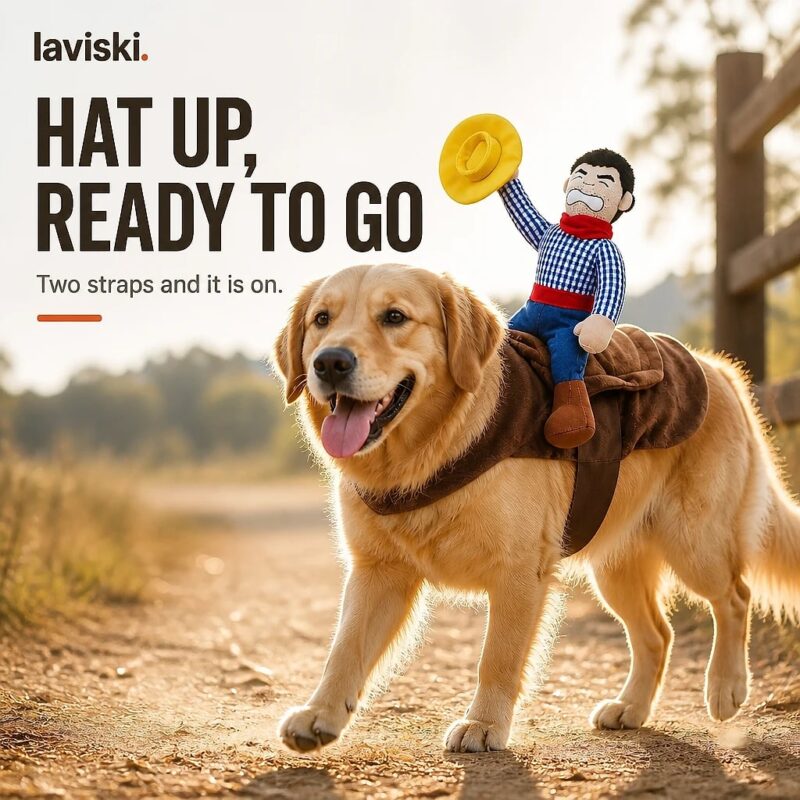 Sierra Cowboy Rider Dog Costume, closing hero